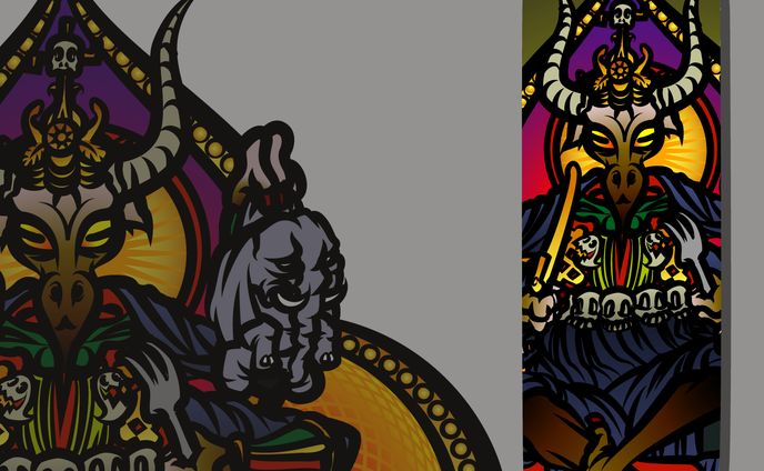 スケボデザイン案　Devil