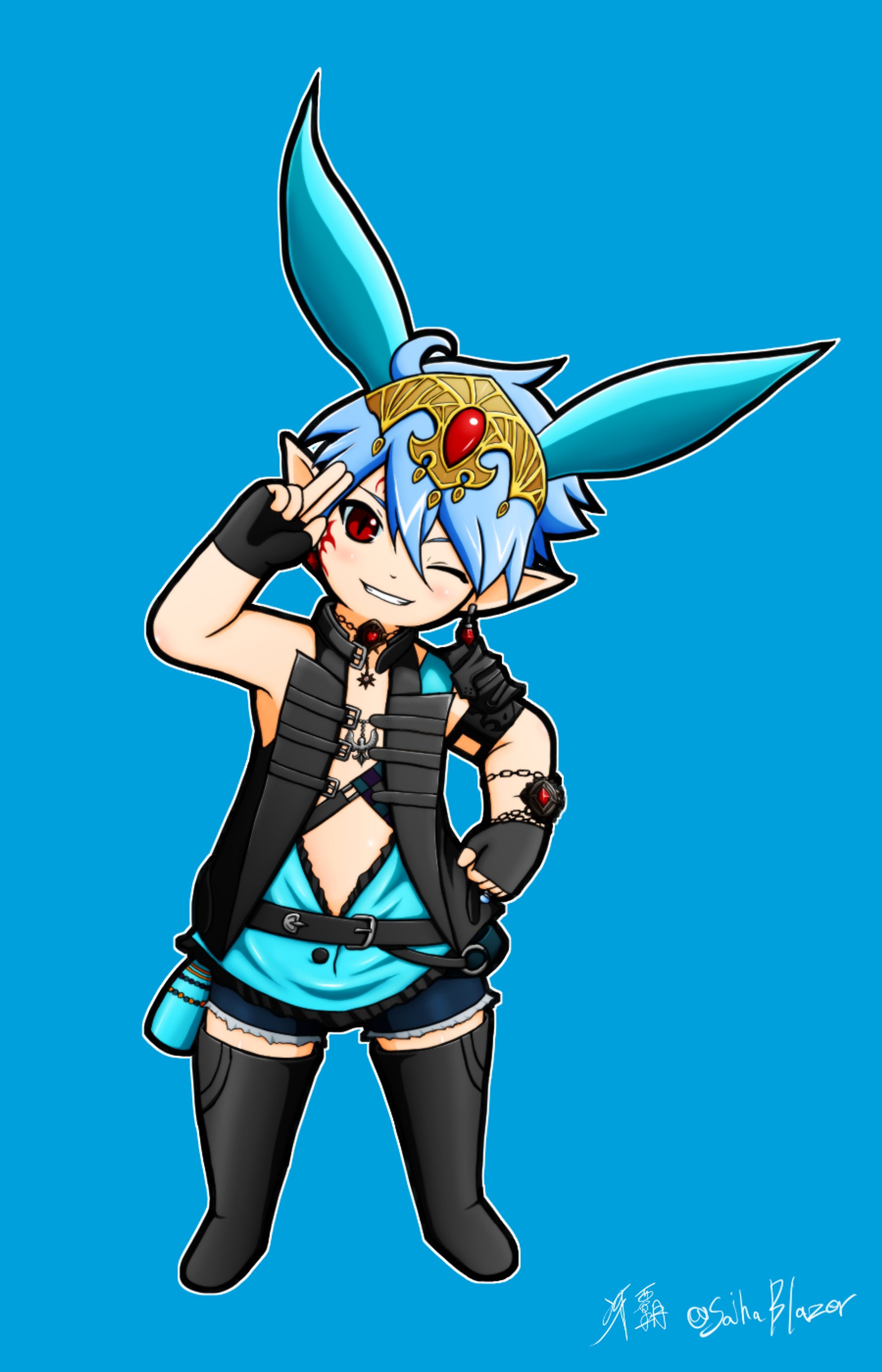 アニメ塗りサンプル②-1