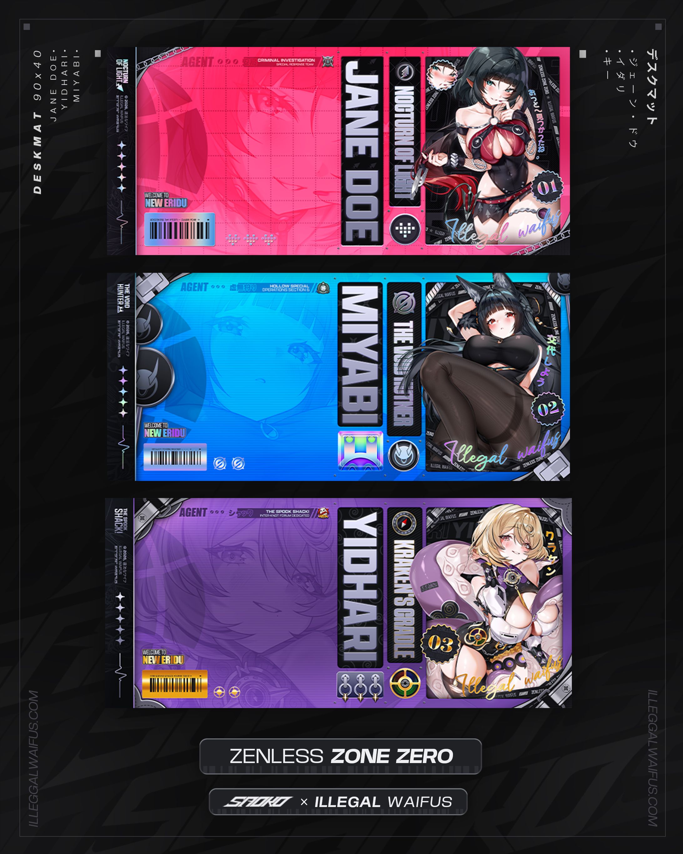 #CommsWorks - ZZZ Waifus Deskmats-1