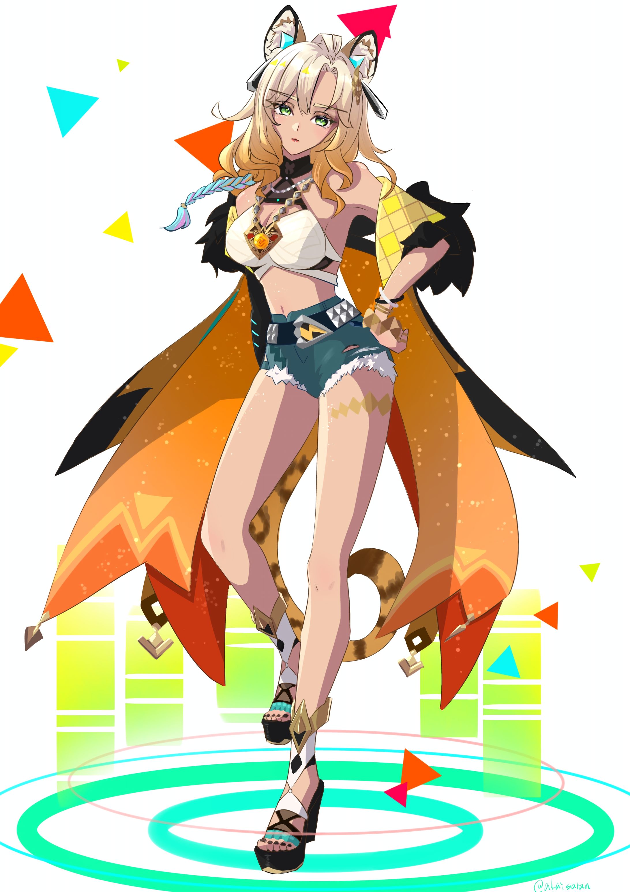 原神ファンアート シロネン-1