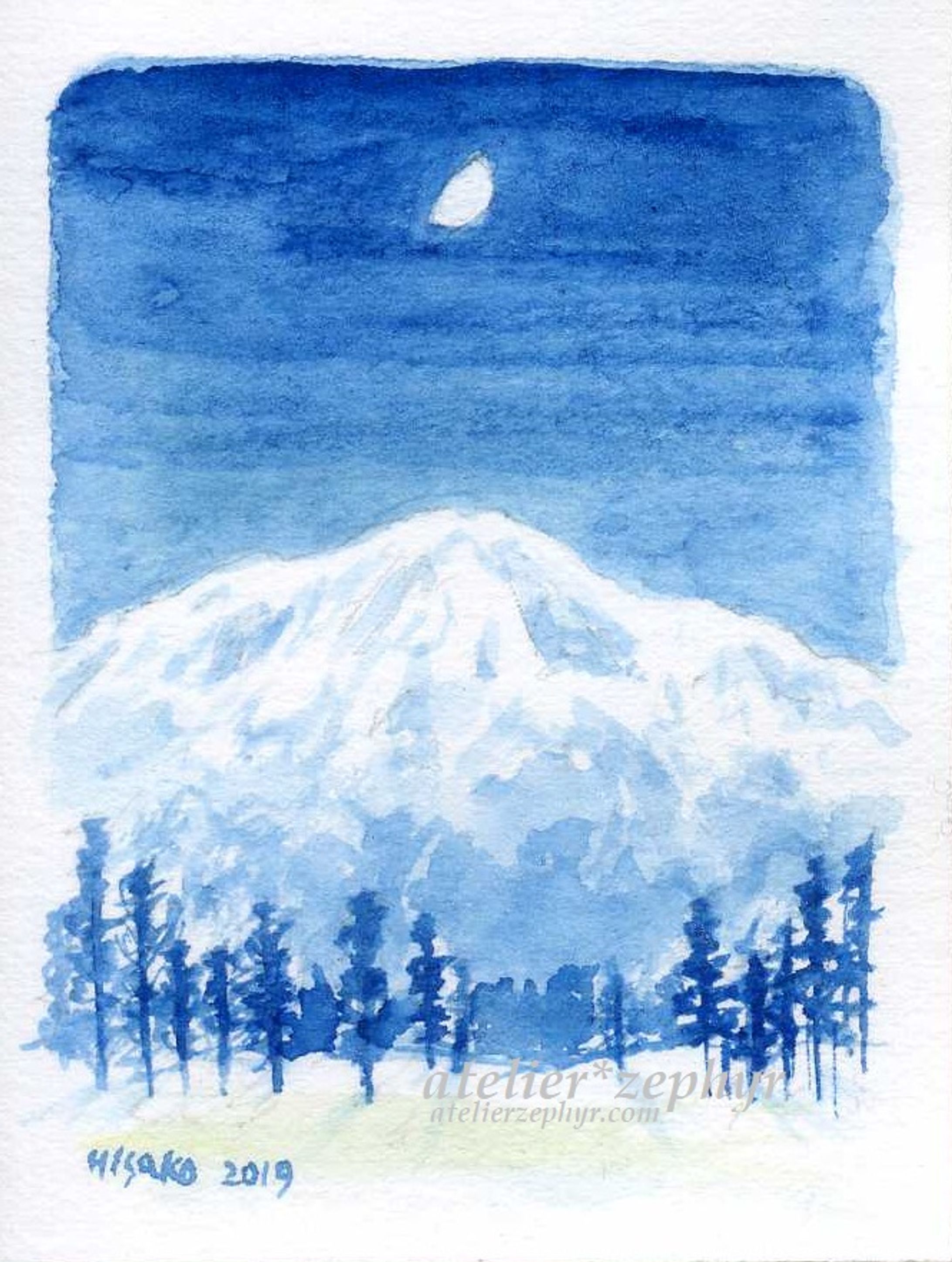 月のある風景-1