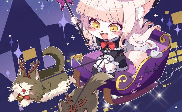 琥珀ましろ様 クリスマスSDイラスト