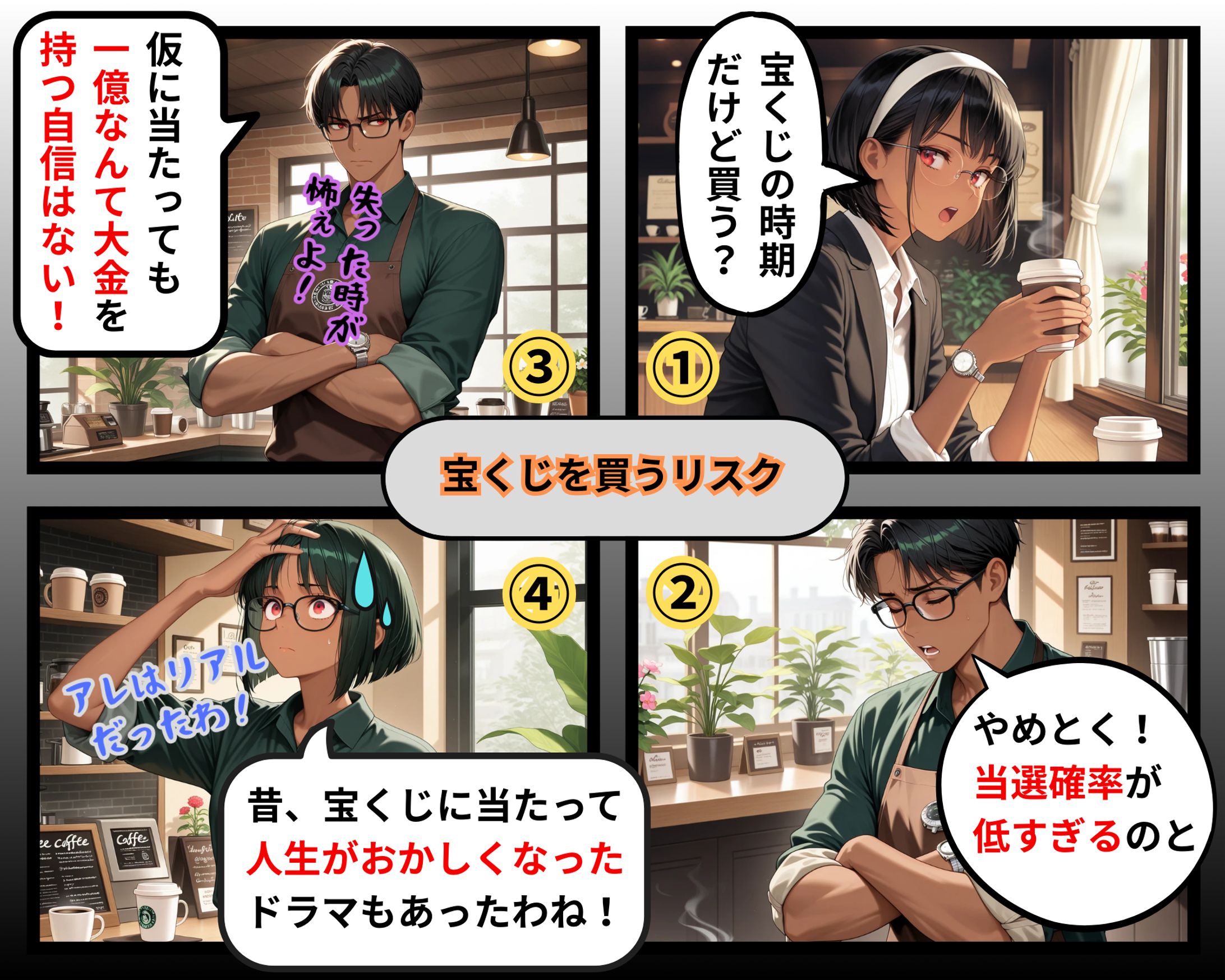 宝くじを買うリスク-1