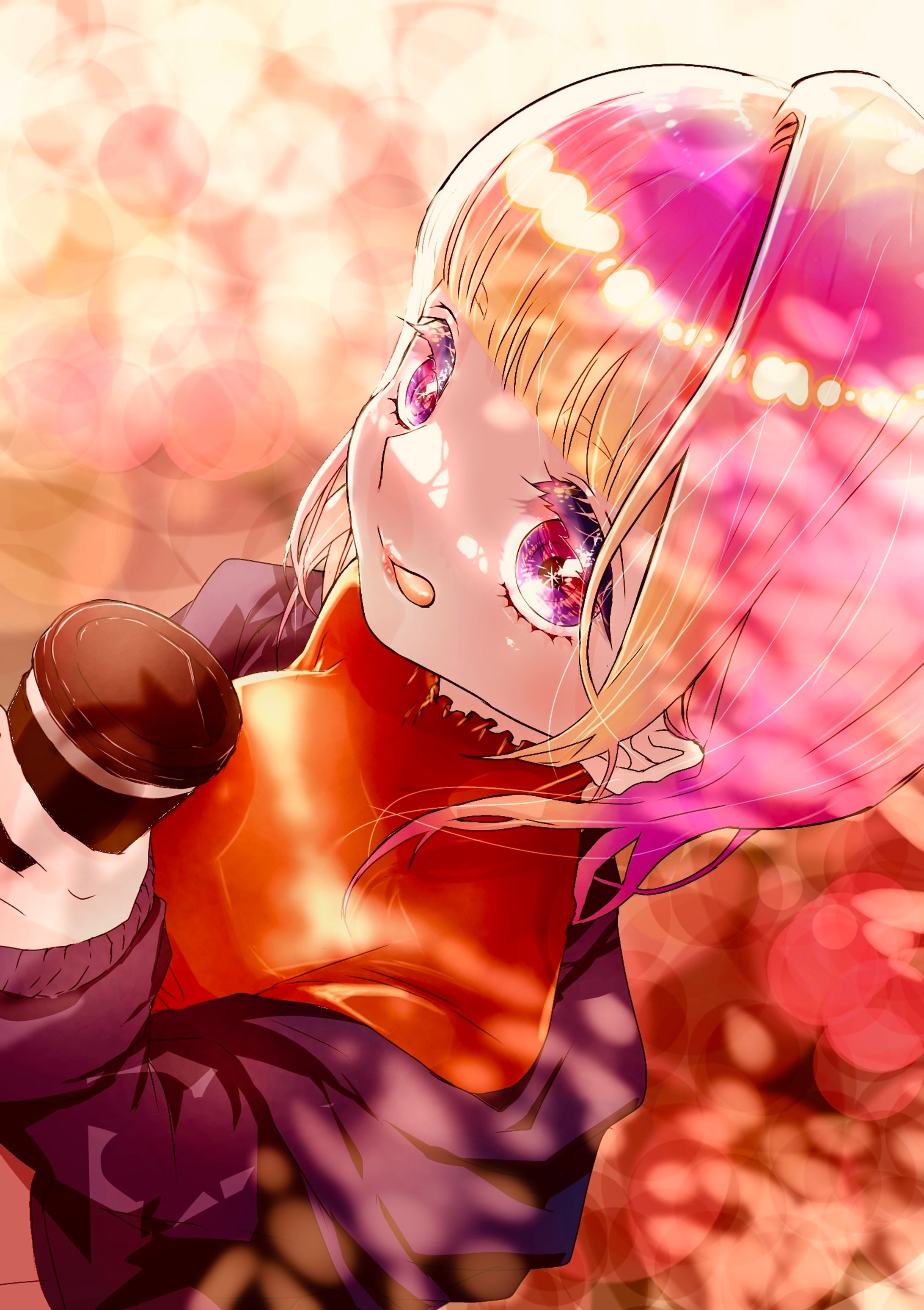 紅葉の木の下で-1