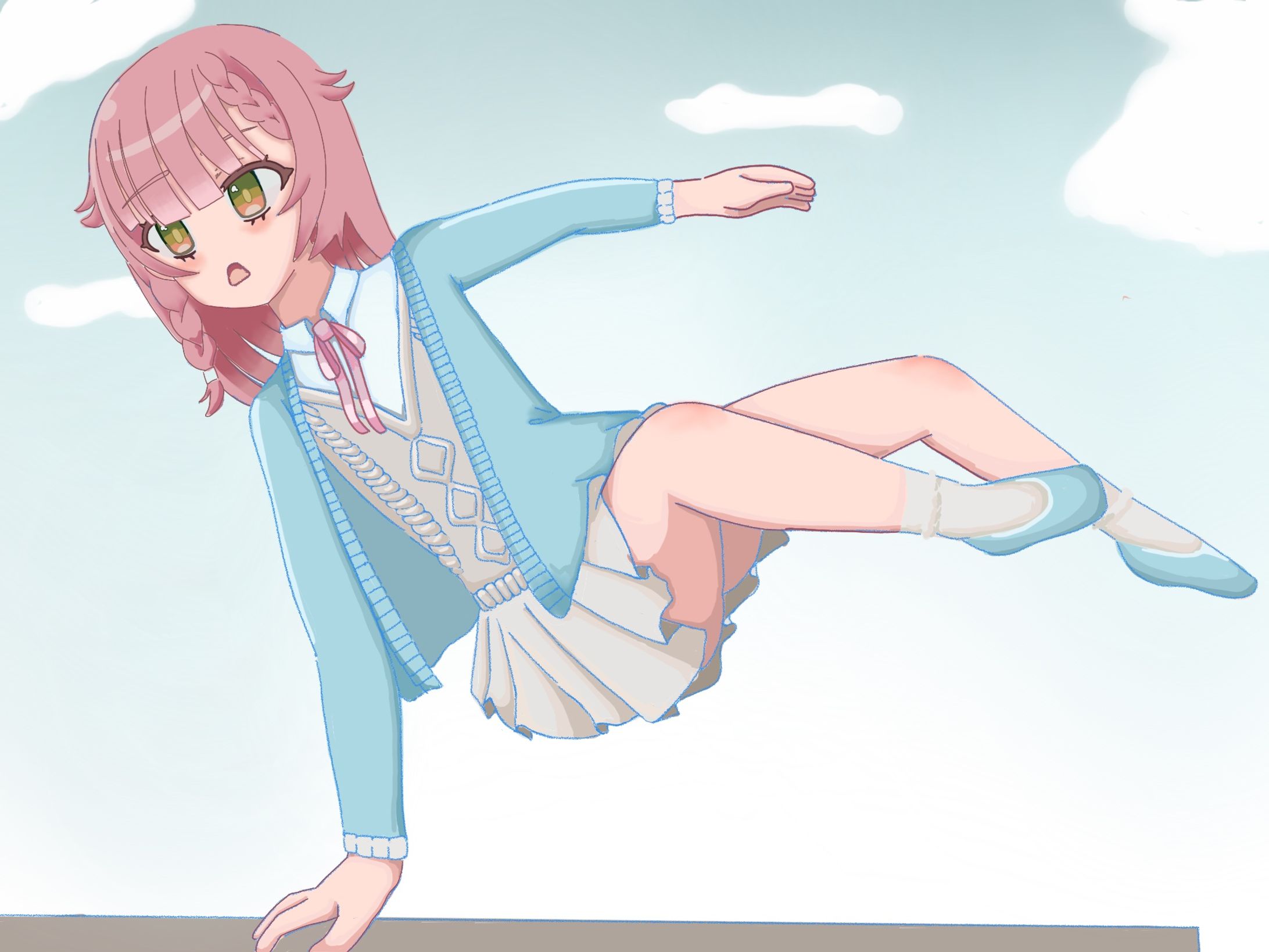 スケブの依頼で受けた個人Vさんのイラスト-1