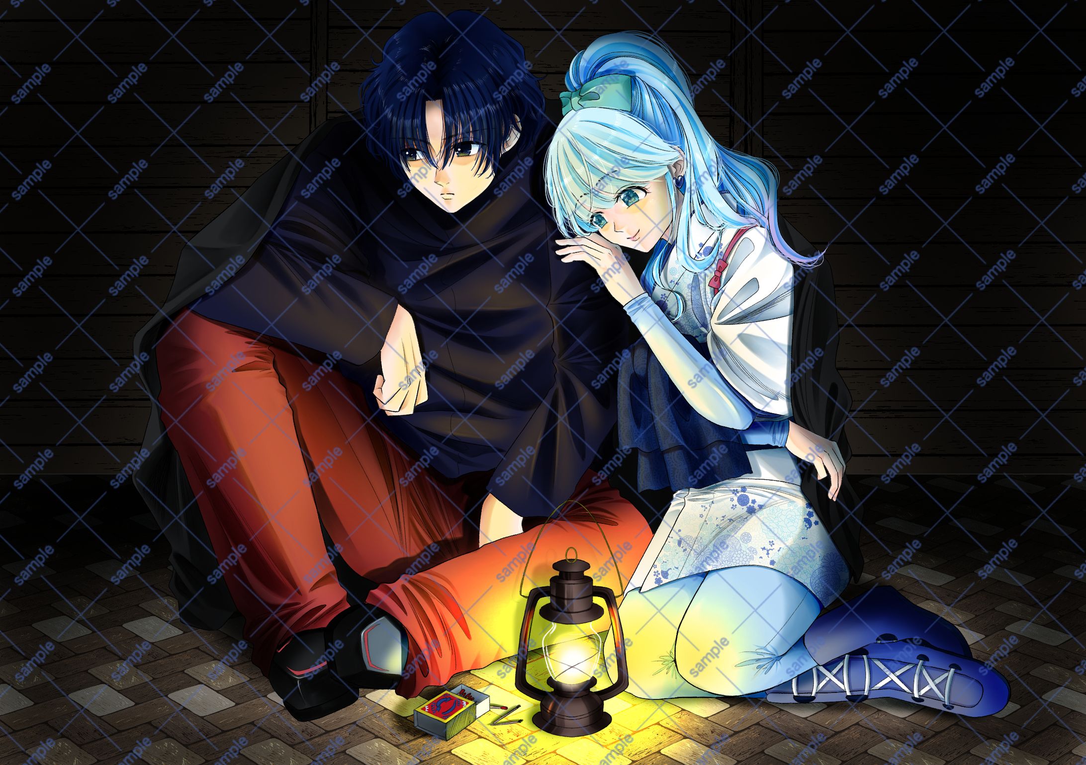 小説の主人公とヒロイン（SKIMA）-1