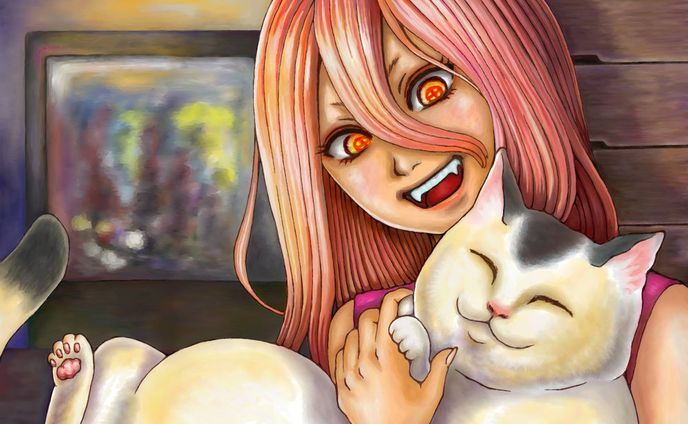 パワーちゃんとニャーコちゃん