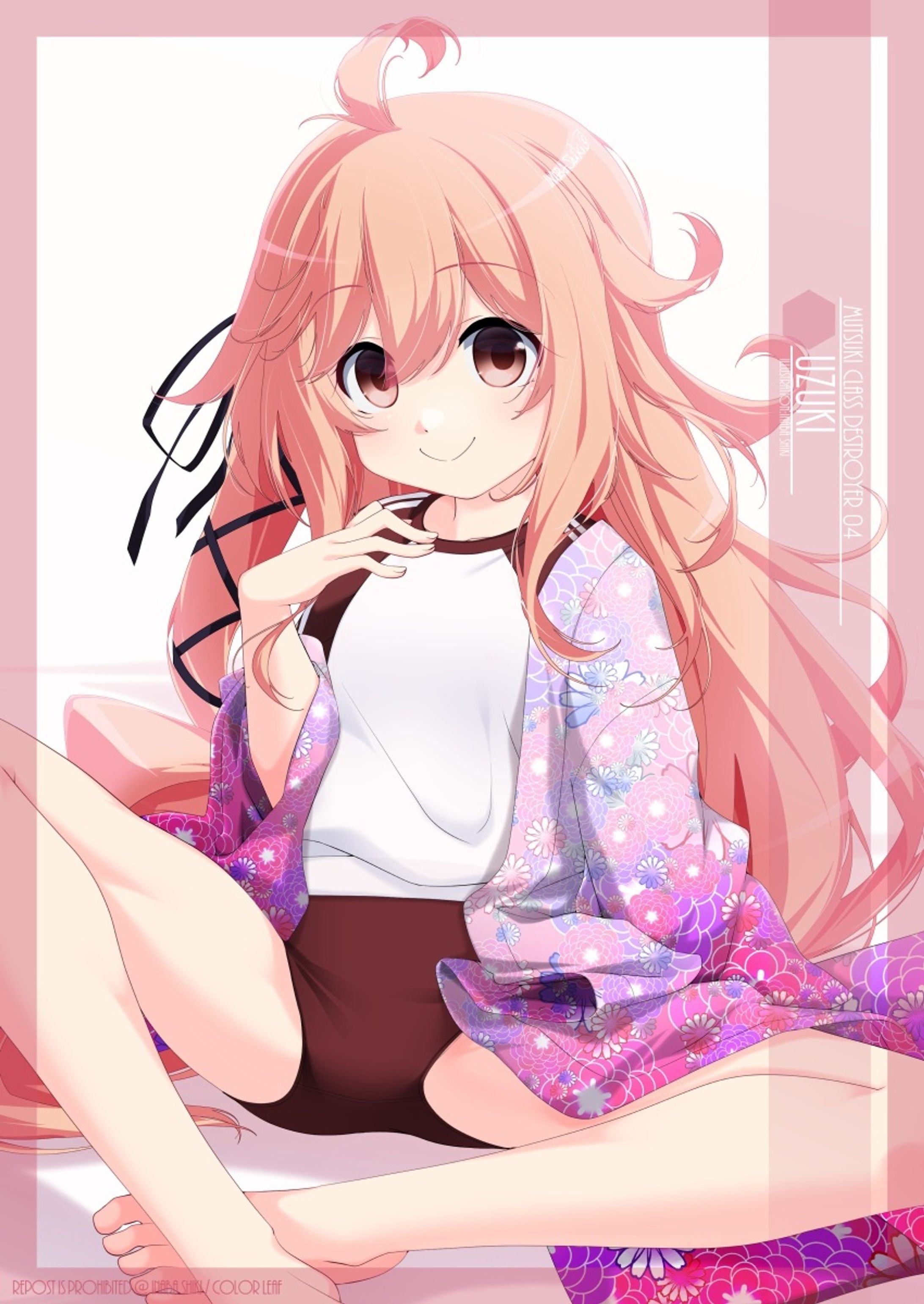 着物ブルマ艦娘「卯月(艦これ)」230101-1