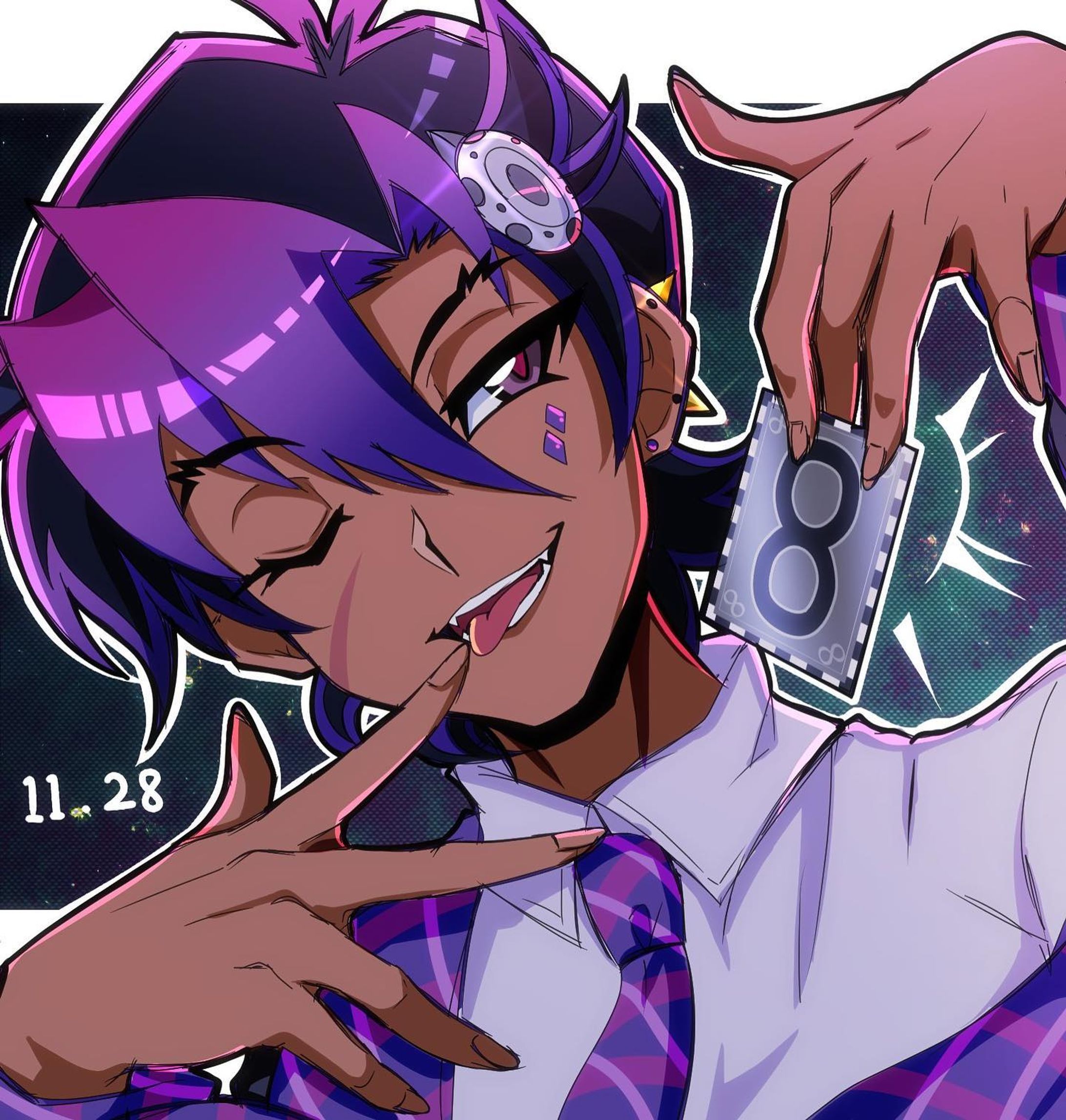 Happy Birthday to my boy!
-
#hyuutigris #8SEN #MUGENSEN #Animeart #ocart #originalcharacter #originalcharacterart #myart #digitalart #purple #cardgame #fanime #indieanime-1