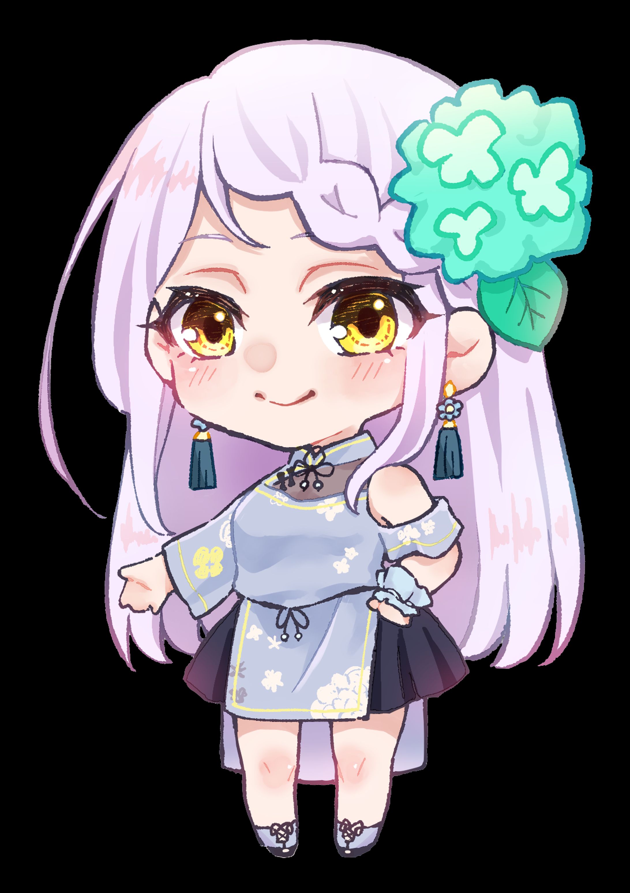 【ファンアート】紫彩アメ（SDキャラ）/2020.7.23-1