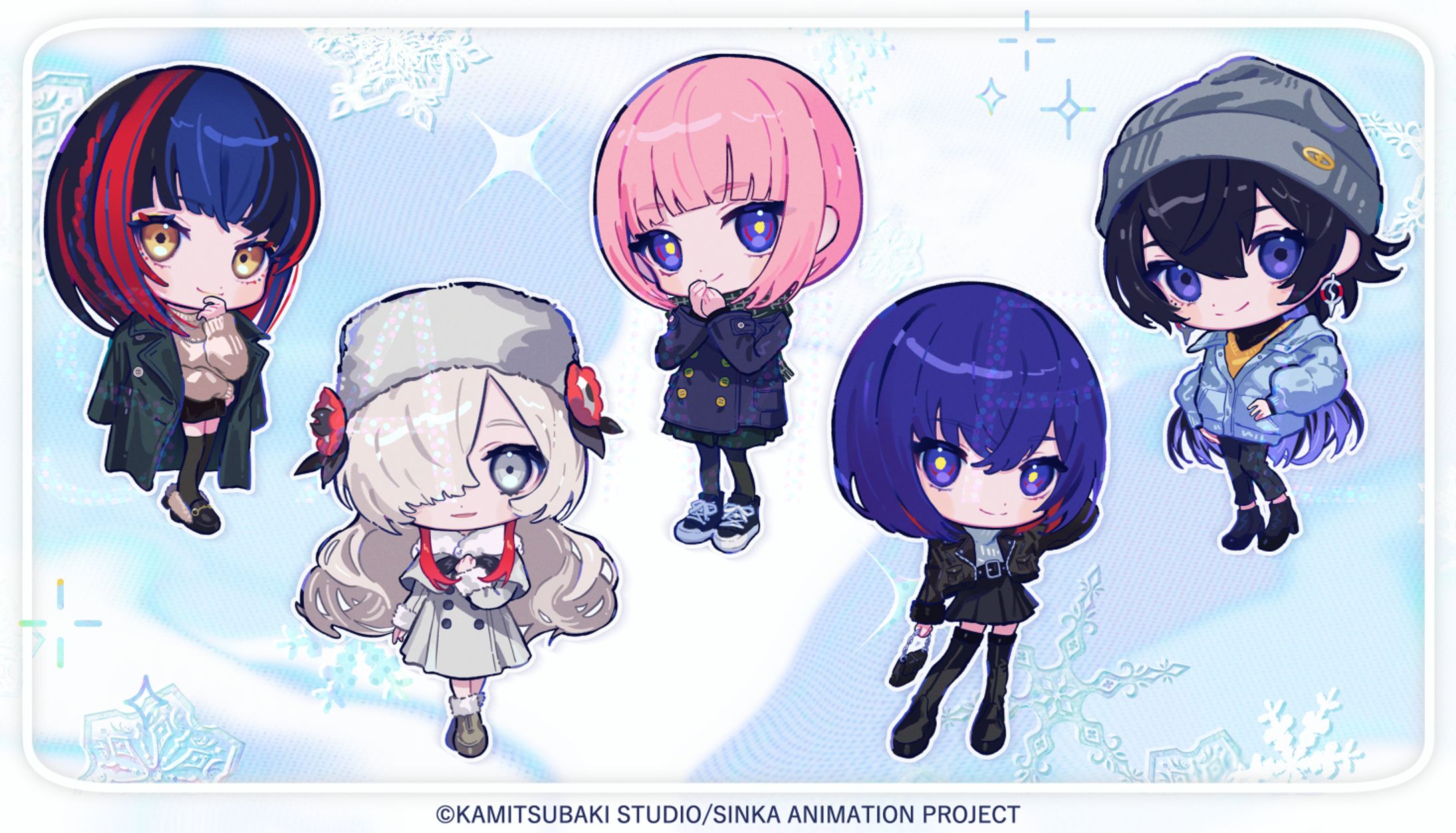 TVアニメ『神椿市建設中。』× GiGO POP UP STORE ちびキャライラスト│株式会社キャラバン様-1