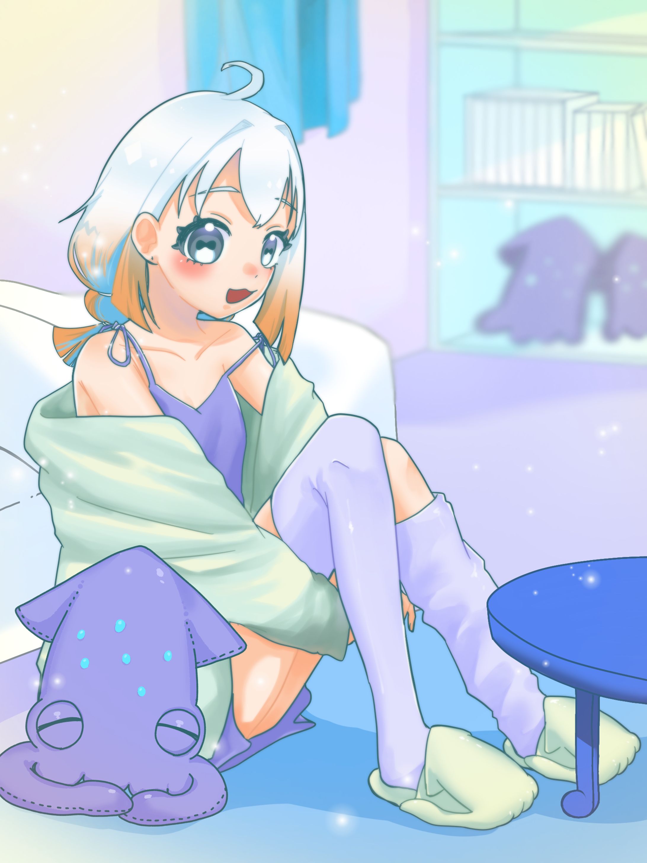 一枚絵　蛍灯路いかも-1