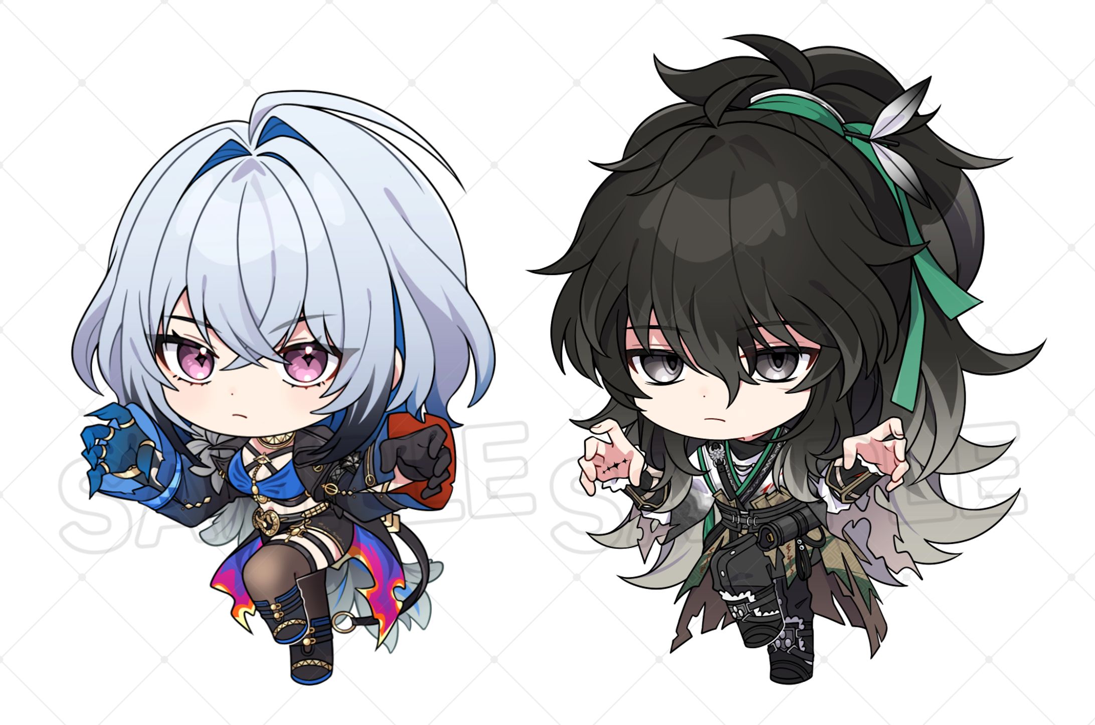 鳴潮『共鳴ハロウィン in池ハロ2025』 ミニキャライラスト-1