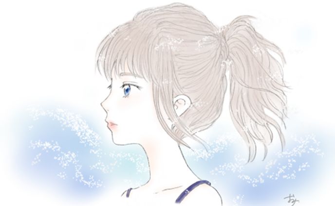 とある夏の日、波音、海風