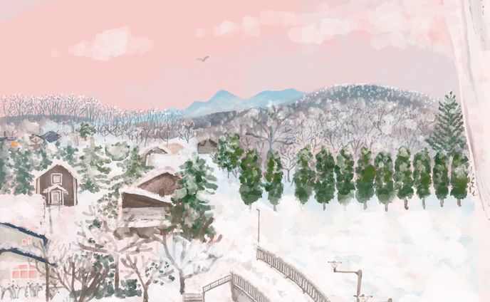 【original】窓から見える景色〜冬〜