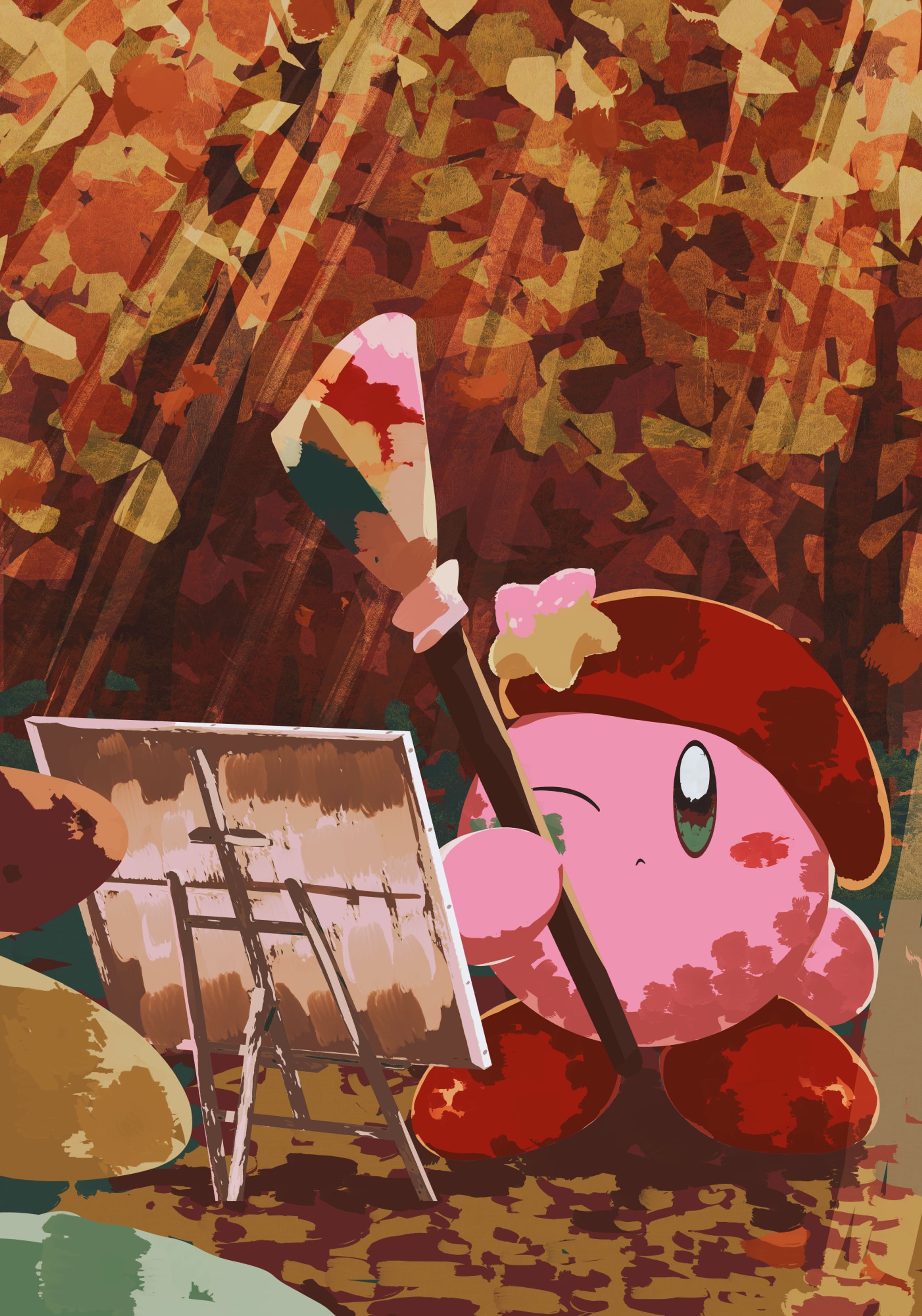 アーティストカービィの秋-1