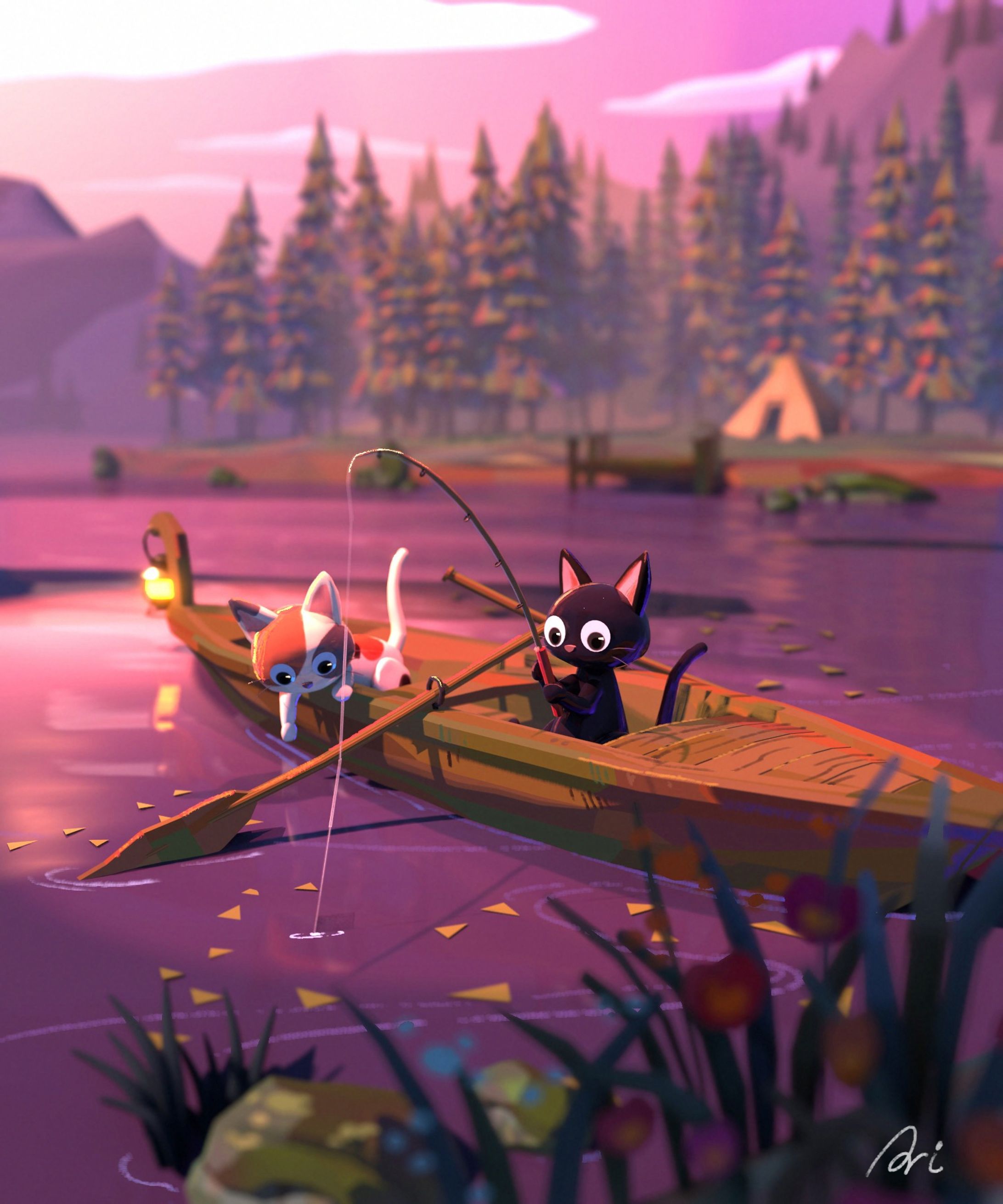 【個人制作】3D / 2Dイラスト-1