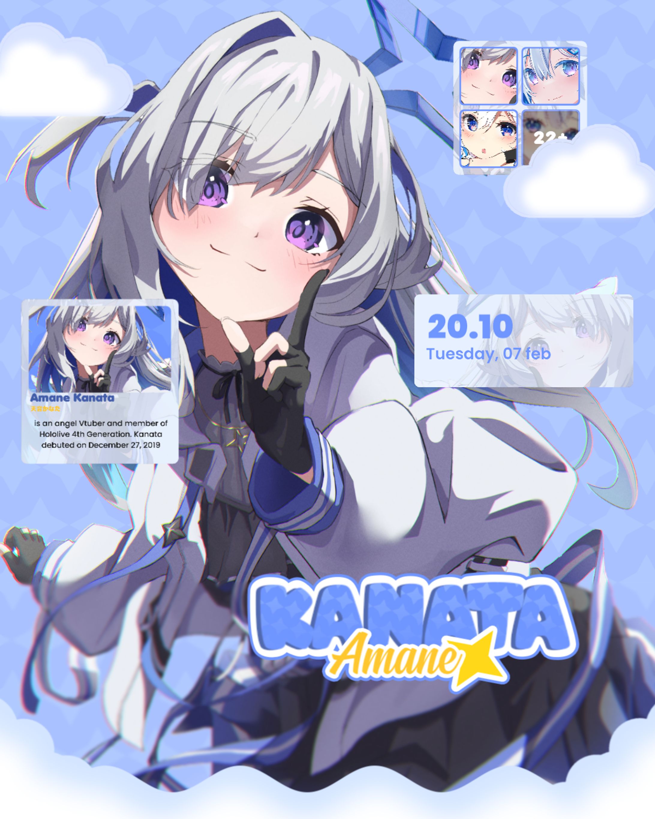 [Anime Poster Design] -Amane Kanata-1