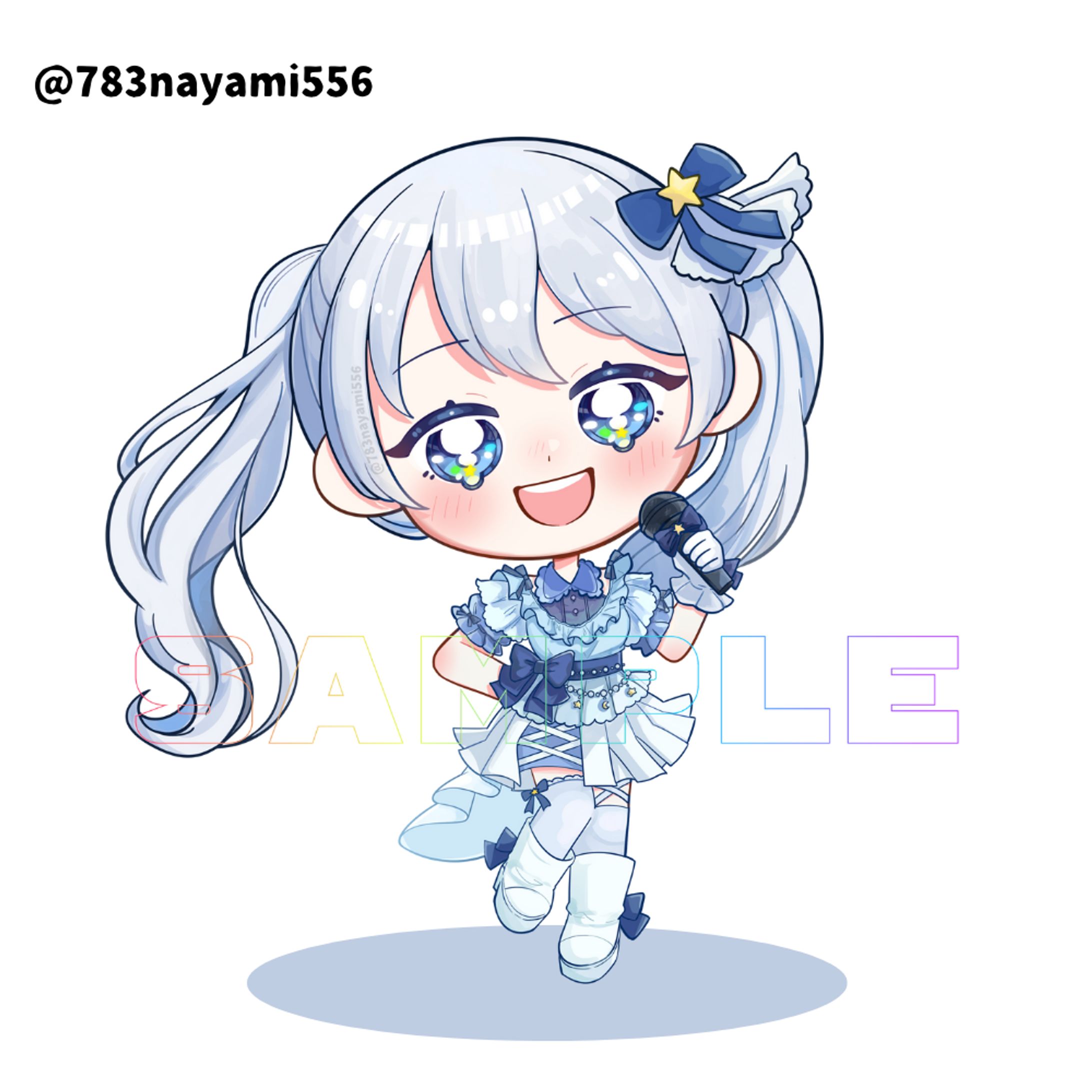 鈴音様アイドルSDイラスト-1