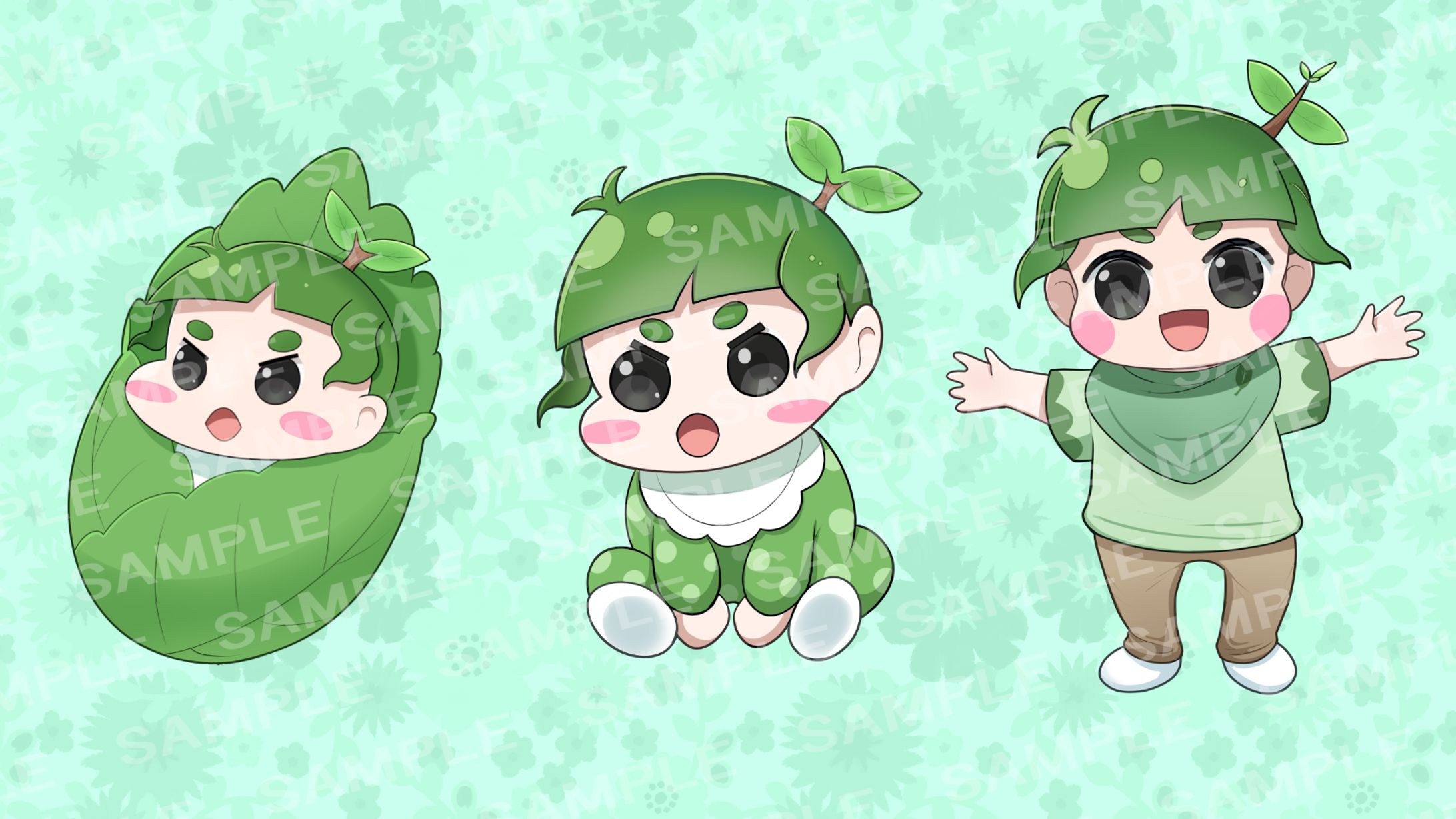 ちびこんぶ様キャラクターイラスト-1