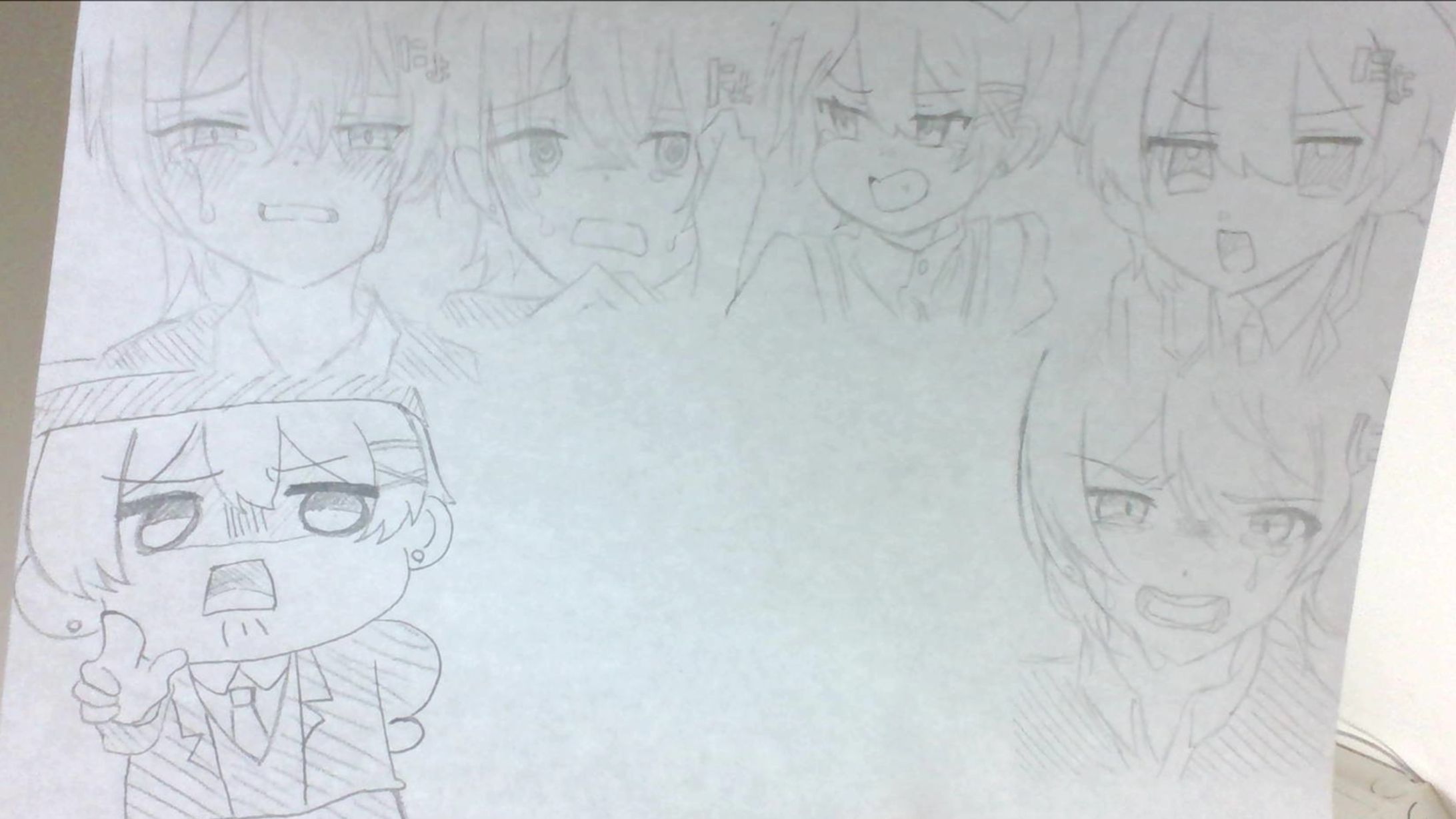 ちぐさくん（模写）アナログ-1