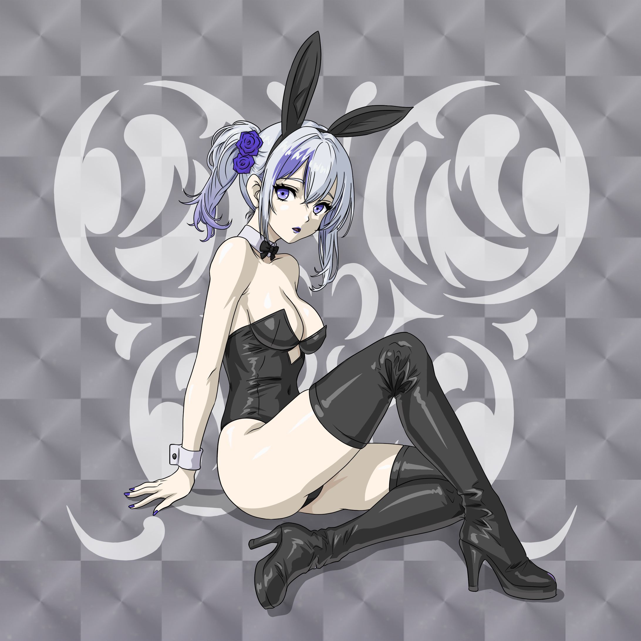 悶絶シールコレクション 東京ラヴドール sticker【type:R BUNNY STYLE 黒】2nd 3種セット-1