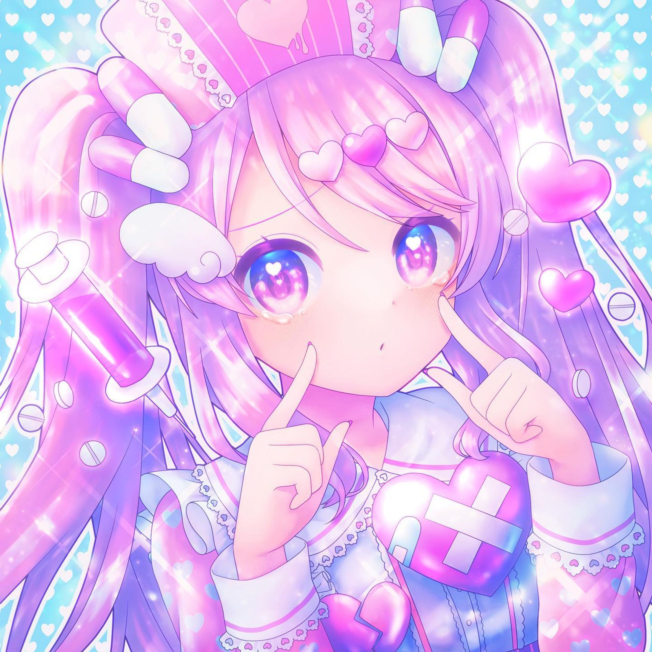💕　#イラスト　#お絵かき　#おえかき　#お絵描き　#illustration #illust #女の子　#女の子イラスト　#デジタル　#デジタルイラスト　#デジタル絵　#オリジナル　#オリジナルイラスト　#オリジナル絵　#ロリィタ　#ロリィタファッション　#ロリータ　#ロリータファッション　#フリル　#リボン #ゆめかわいい #ゆめかわ　#ハート　#ナース　#ピンク-1
