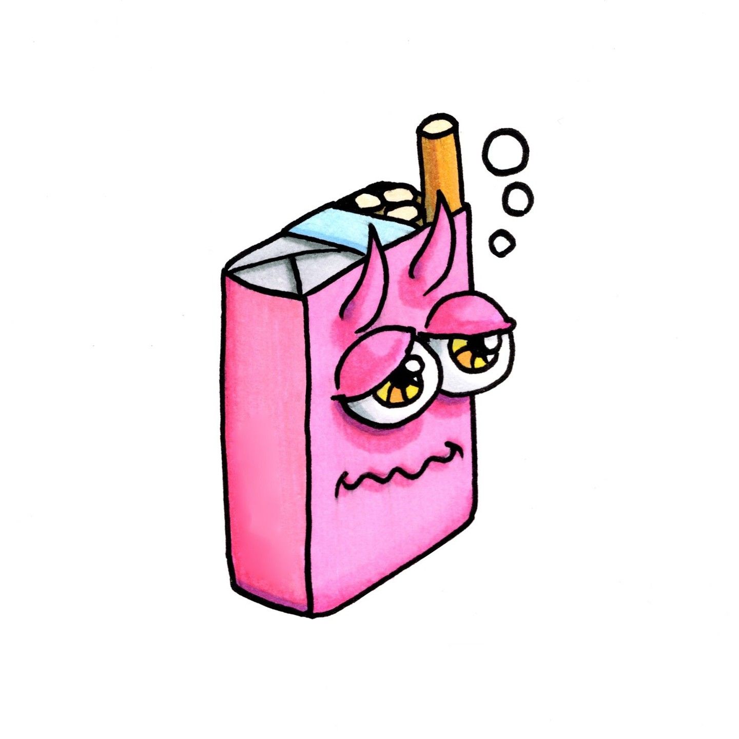 ねむけたばこおにくん #ポップアート #popart #イラスト #art #アート