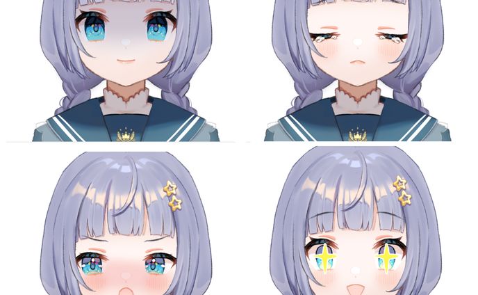 ロリータ風セーラーちゃん表情差分