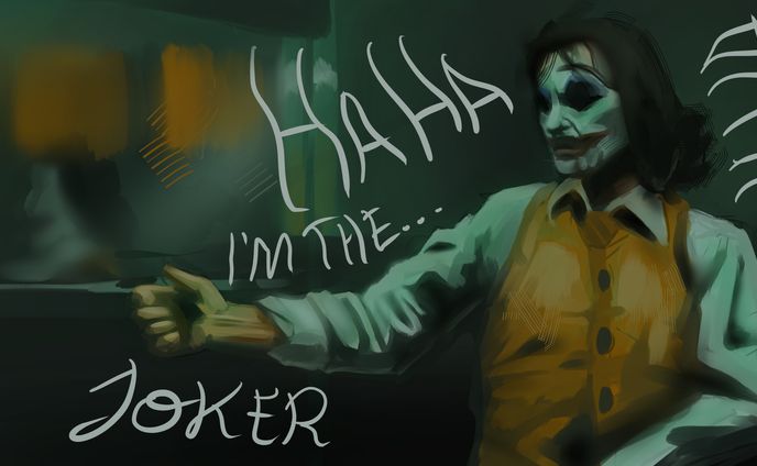 JOKER Painting Study on Colors