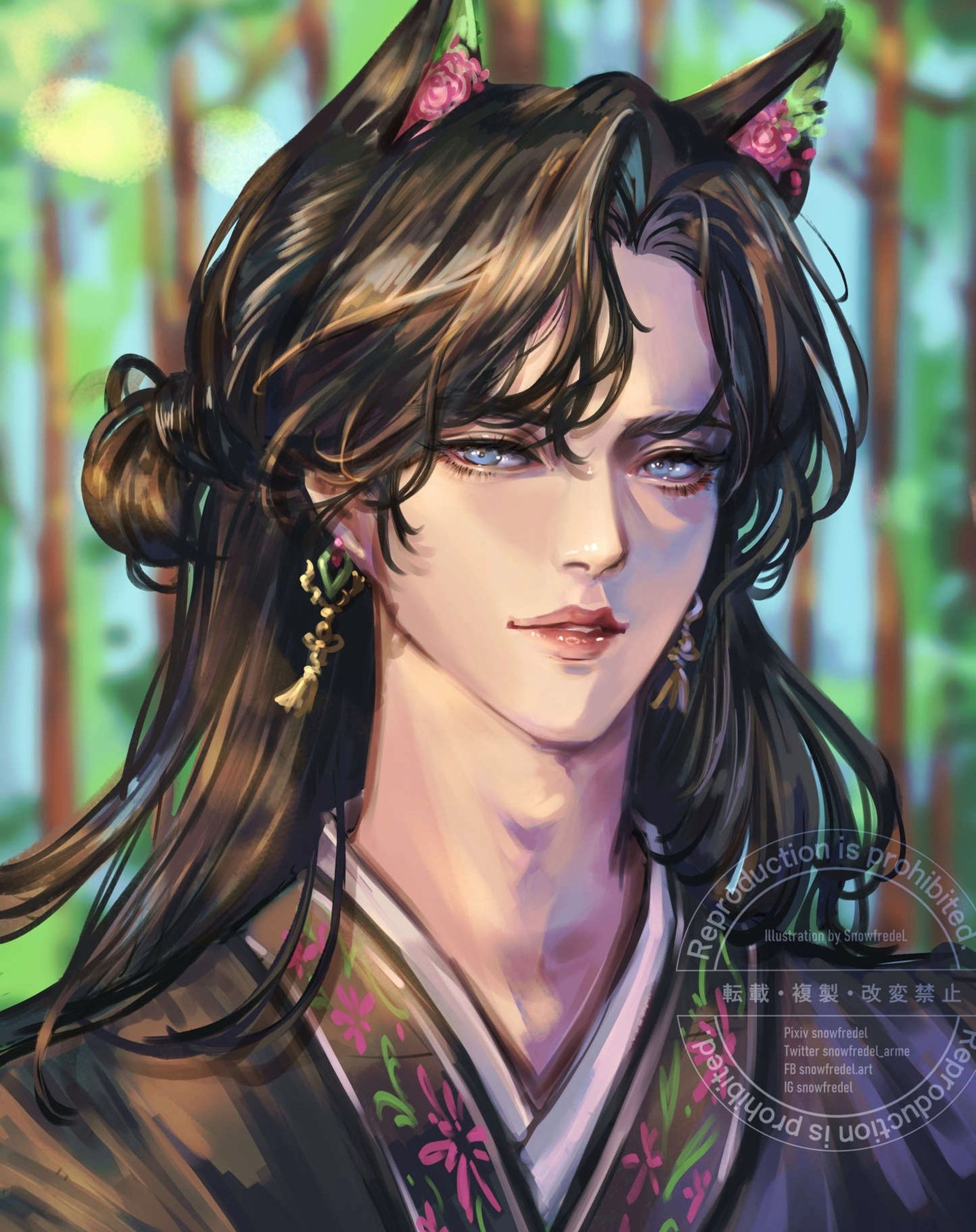 🌸Beautiful design by @ohhriyo congratulations for 100K!!! 
🌸the #DTIYS for #ohhriyo100k
❤️⭐Save, share, or any supports are greatly appreciated ⭐ 😇❤️

💮this will be a short caption due to my tight schedule (and maybe add later) the ref is so pretty that i couldn't leave alone, i'm a little regret that I have son't have much time to do it more polished, T_T I can only finished in almost rough and leave all stoke here. ( at least I tried best o blend to face, but should polished more for my usual work process T_T)

Last time my poll, some of you voted the male character, though its challenge activity and not the fanart choice, I hope this can be count in your voted male character too.

💮Note: Swipe to the right for the full original shot+ closer shot//, and the last page for the original.

any commission please check the Bio or DM me, 
and for anime type i opened special set for bust in my DA , you an check it or DM for more information.

#イラストレーション #fanart #drawthisinyourstyle #イラスト-1