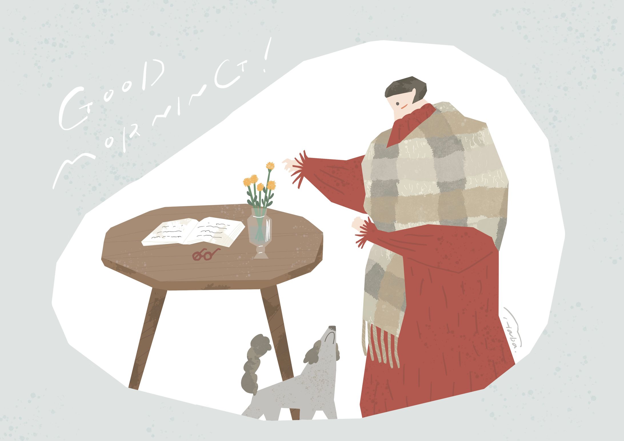 朝のお花のチェック-1