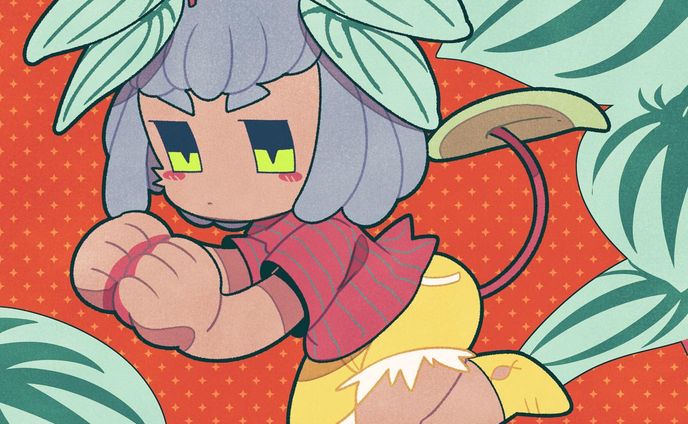 #イラスト #人外 #オリジナルイラスト 
#オリジナルキャラクター #illustration #monster #originalcharacter #characterdesign #touseioc 

Character based on peperomia argyreia sabdersii.