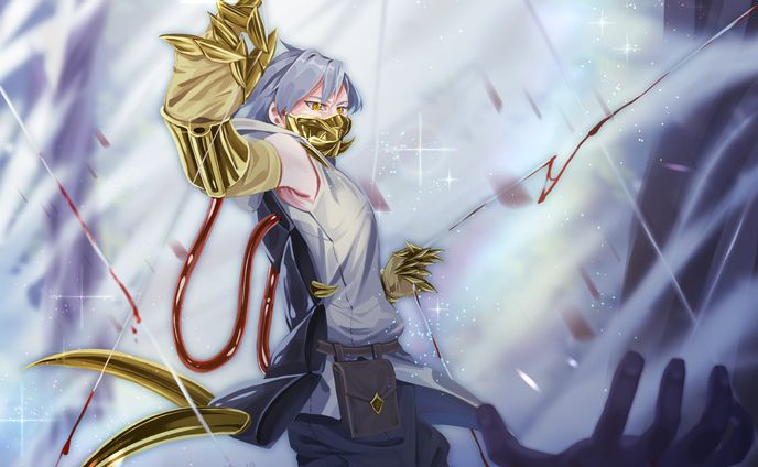 背景有一枚絵