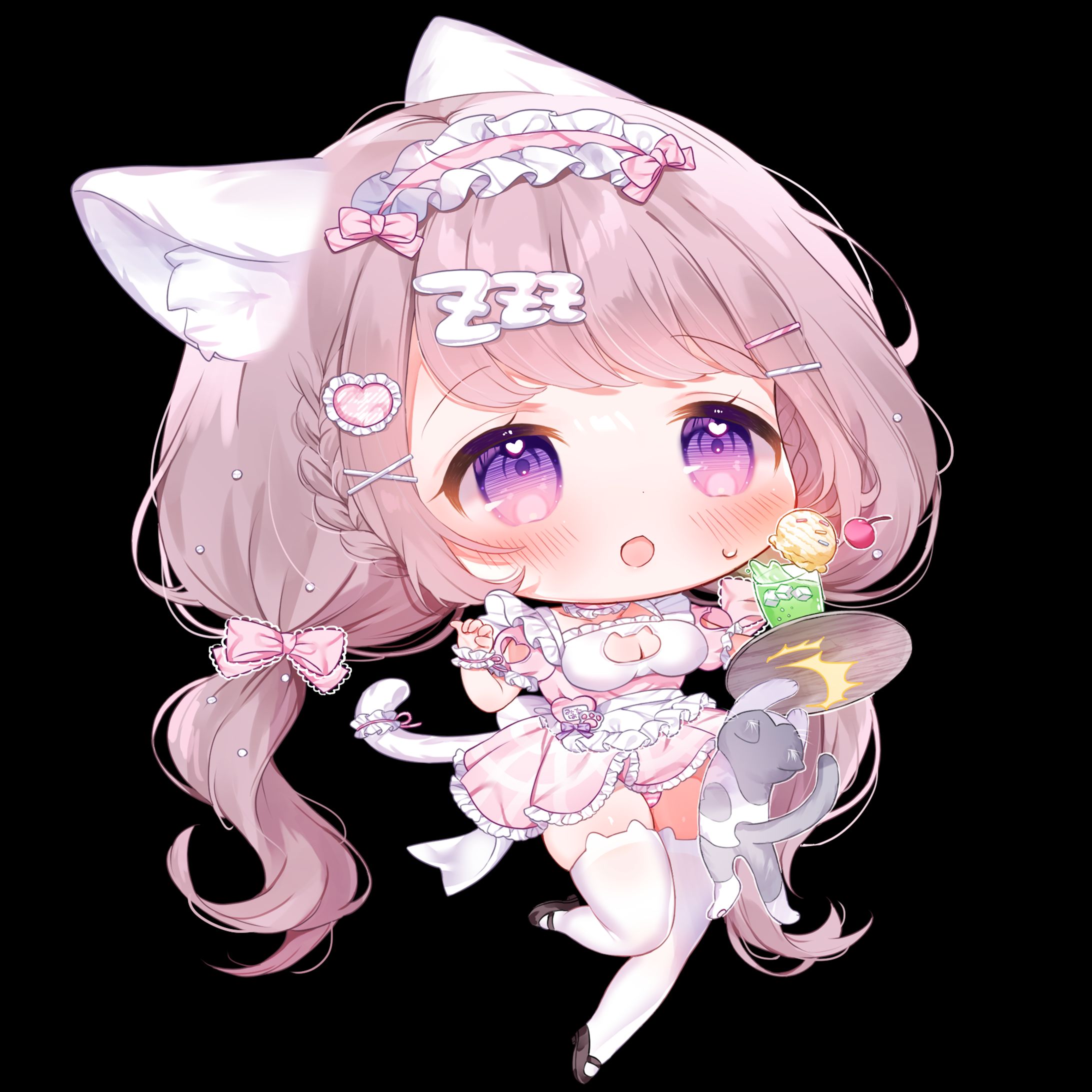 ★オーダーメイド イラスト★ works 】みはちちゃんメイド服 ┊ SDイラスト