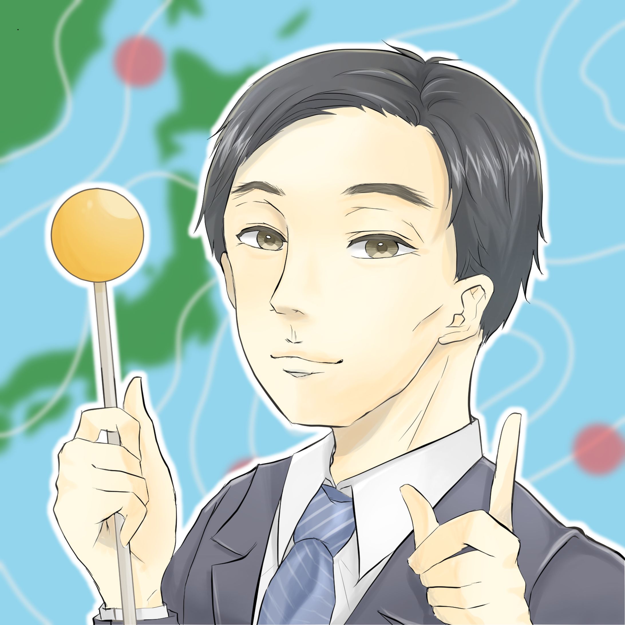 SNS用似顔絵アイコン-1