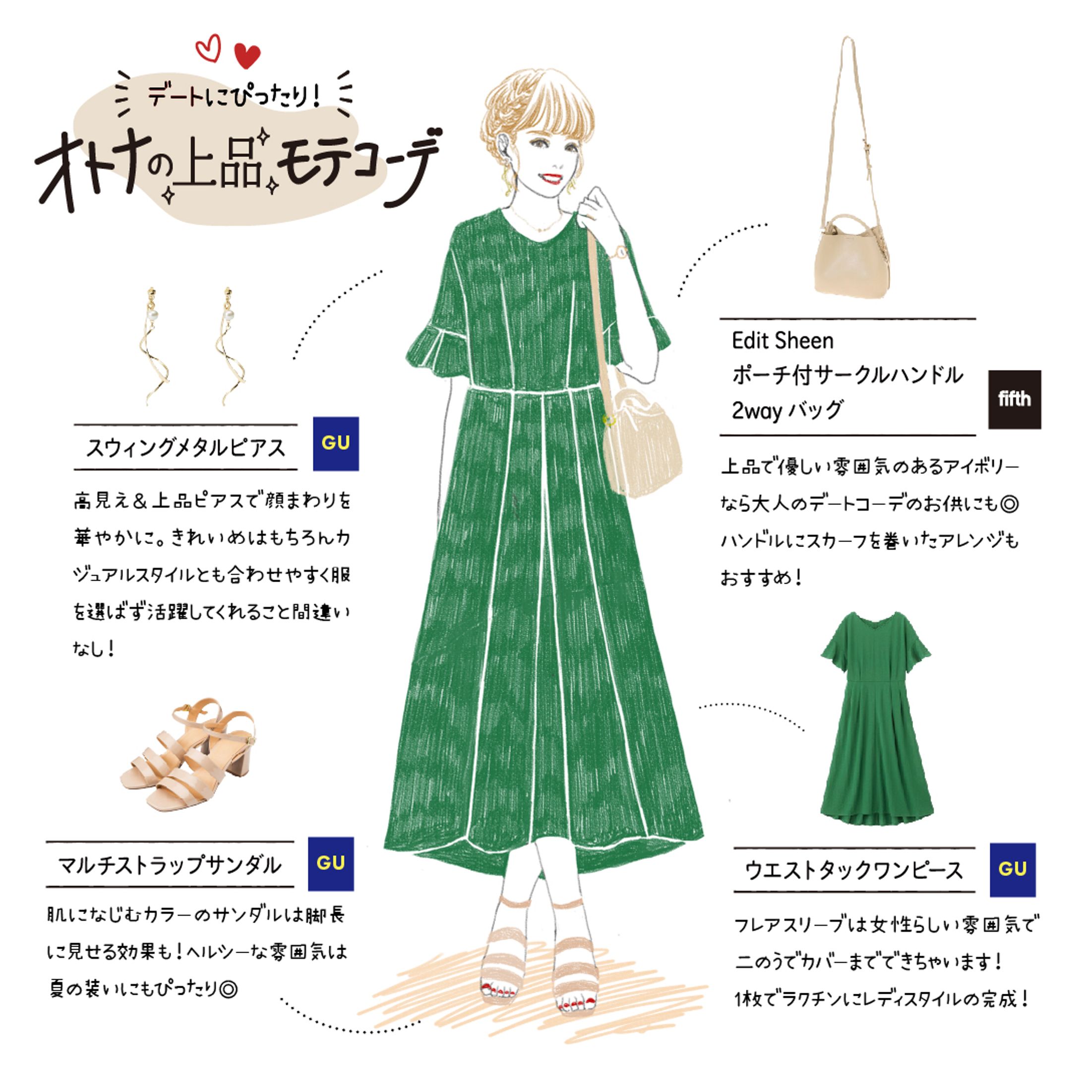 【WORK】インスタアップ用コーデイラスト記事-1