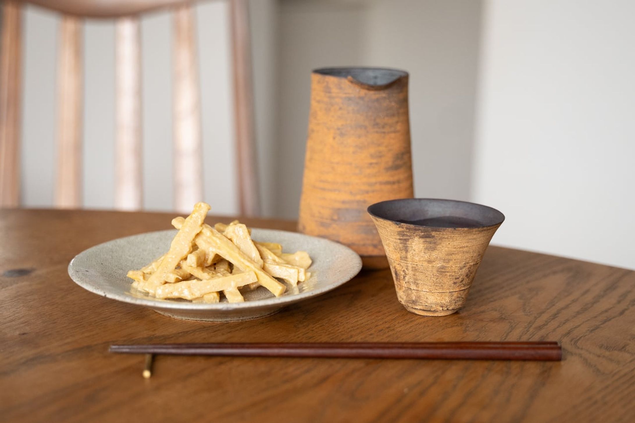 商品開発 | 球磨焼酎に合う多良木メンマ　辛子味噌味/白味噌ジェノベーゼ味-1