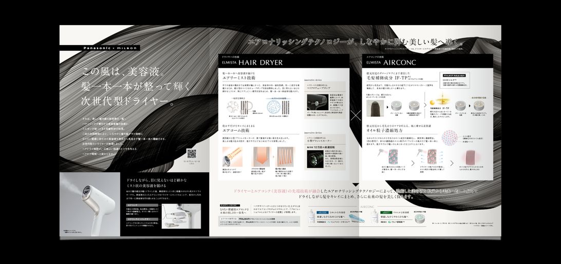 【未使用品】Panasonic x milbon ヘアドライヤー　ELMISTA ELMISTA | ミルボン - Global Milbon | 株式会社ミルボン