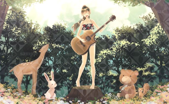 一枚絵、くすぐり