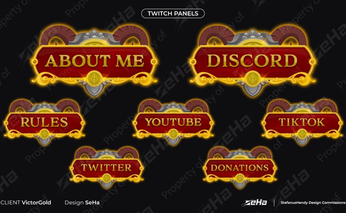 Victor Gold Twitch Panels
