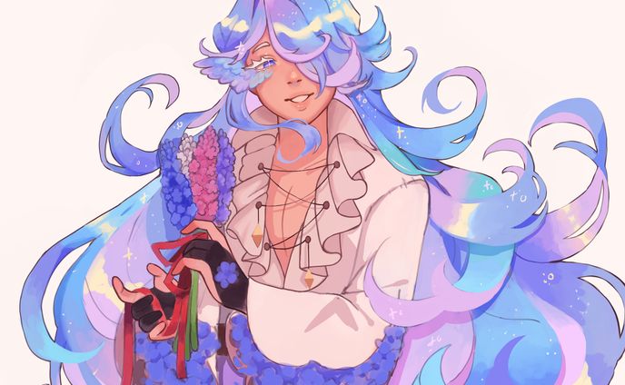 Delphnium Cookie