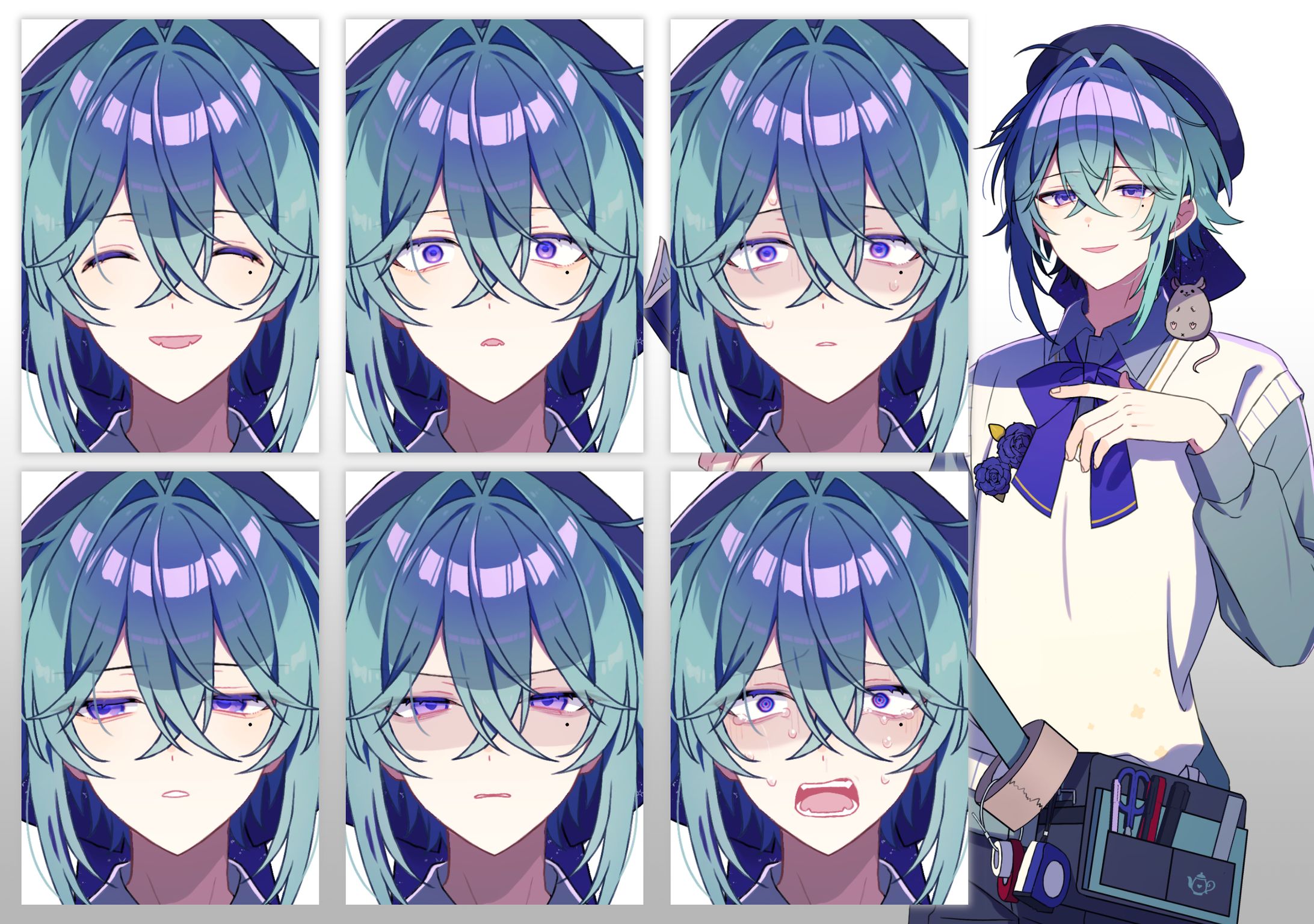 【趣味絵】TRPG立ち絵-1