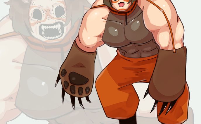 オリジナルキャラクター　筋肉質