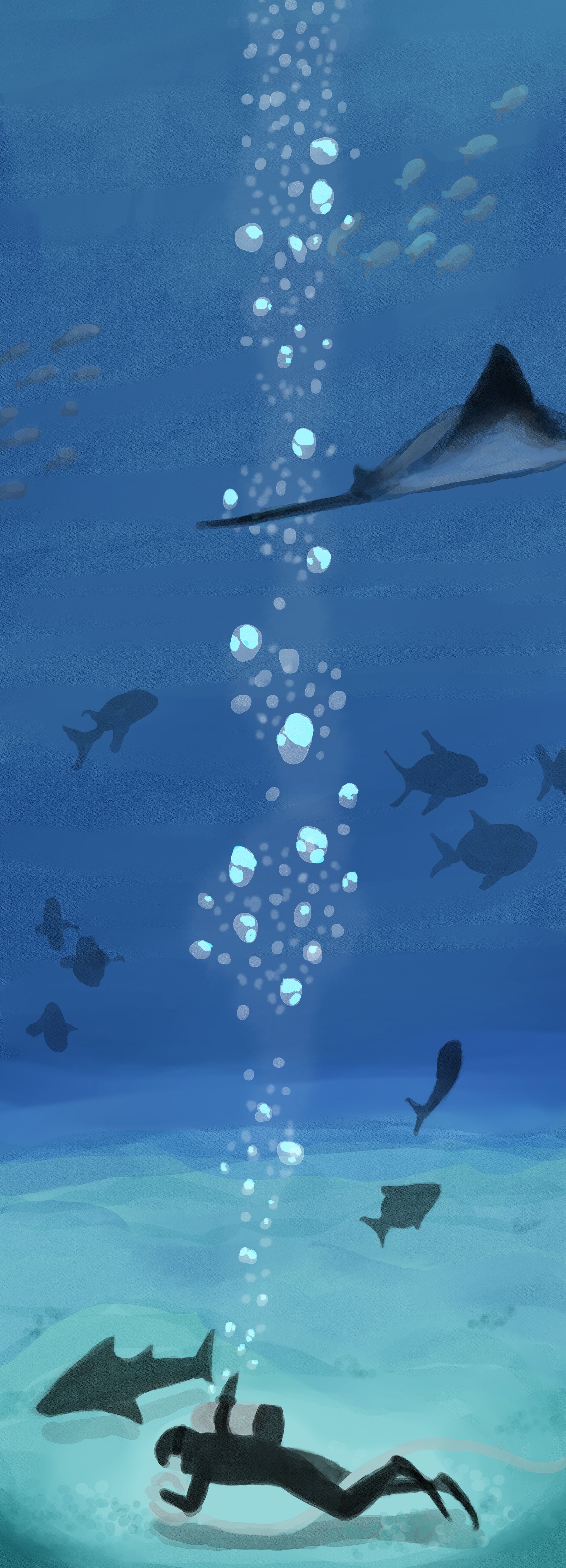 水族館の泡-1