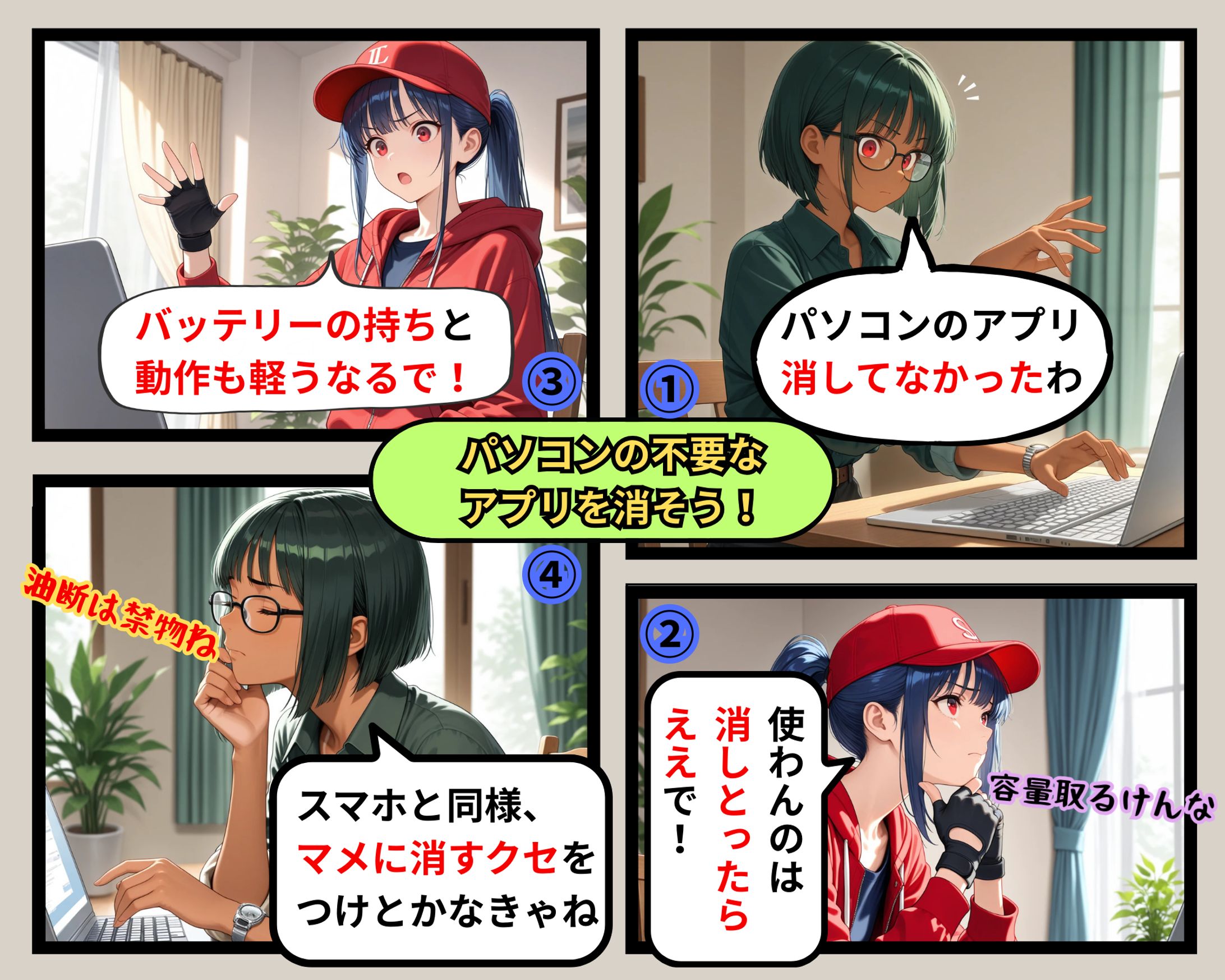 パソコンの不要なアプリを消そう！-1