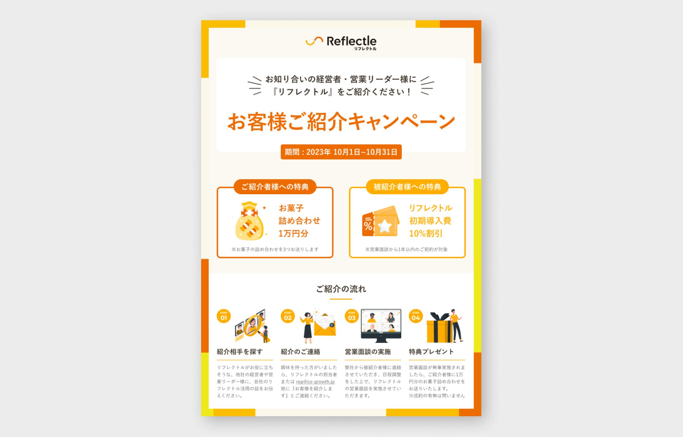 Reflectle キャンペーンフライヤー-1