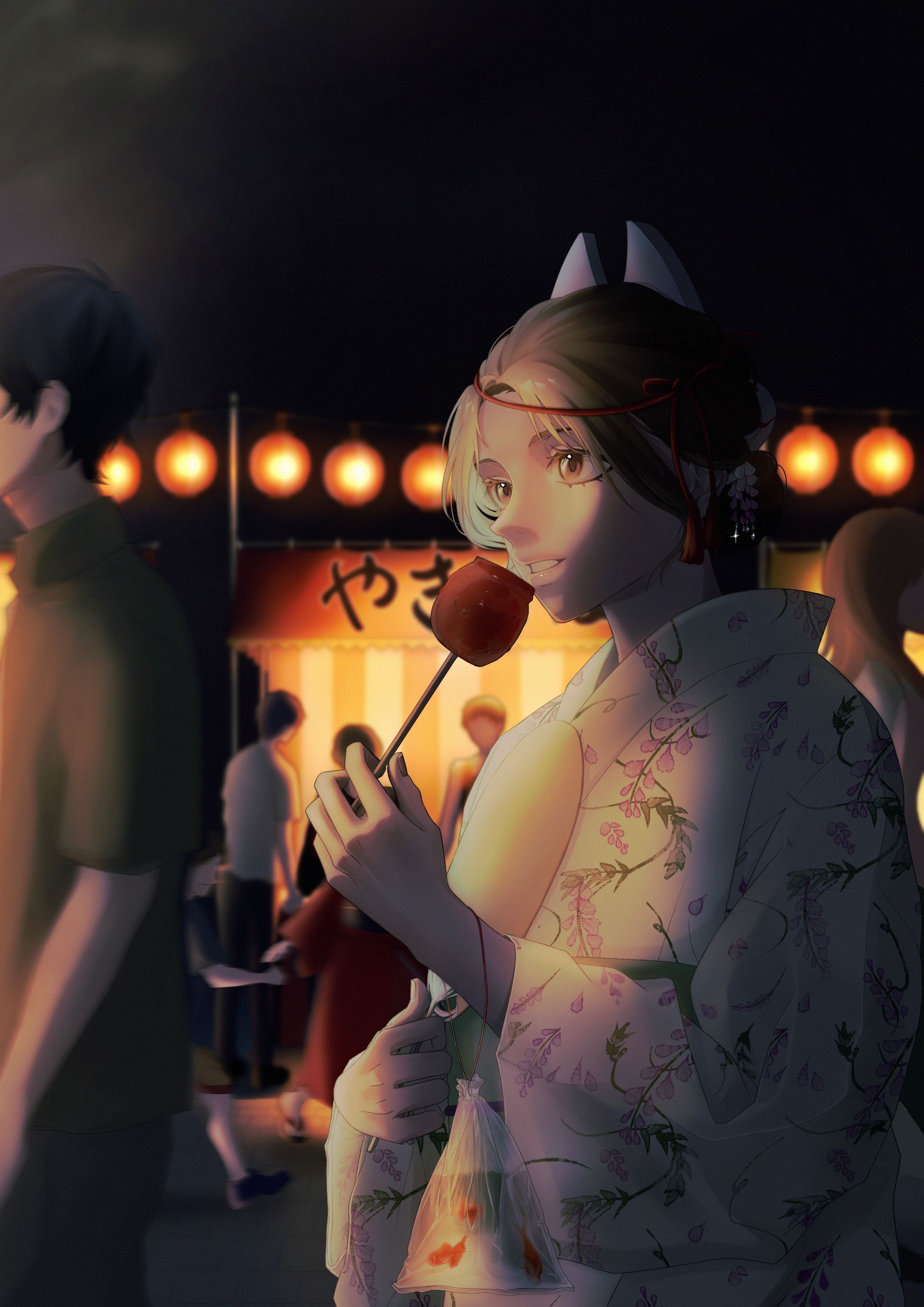 【一枚絵】夏祭り-1