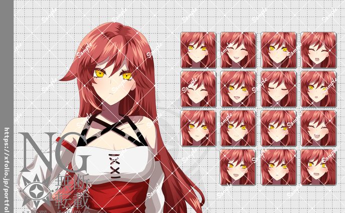 フリーゲーム-立ち絵制作