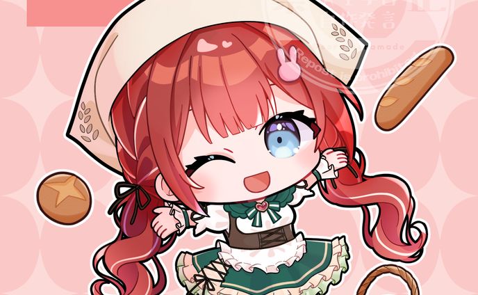 大麦こむぎ様　デフォルメイラスト